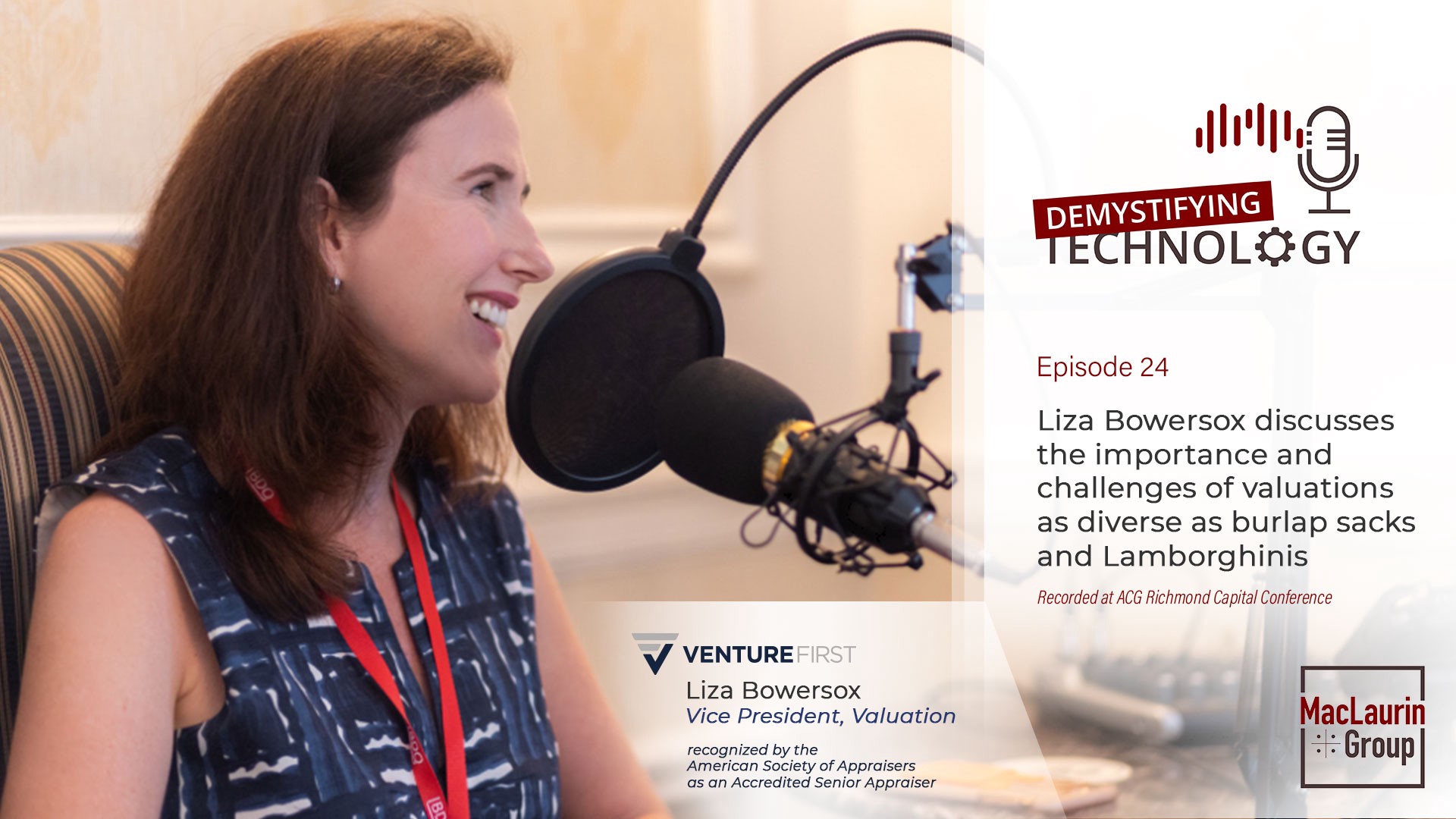 Liza Bowersox discusses the importance and challenges of valuations as diverse as burlap sacks and Lamborghinis — Podcast #24